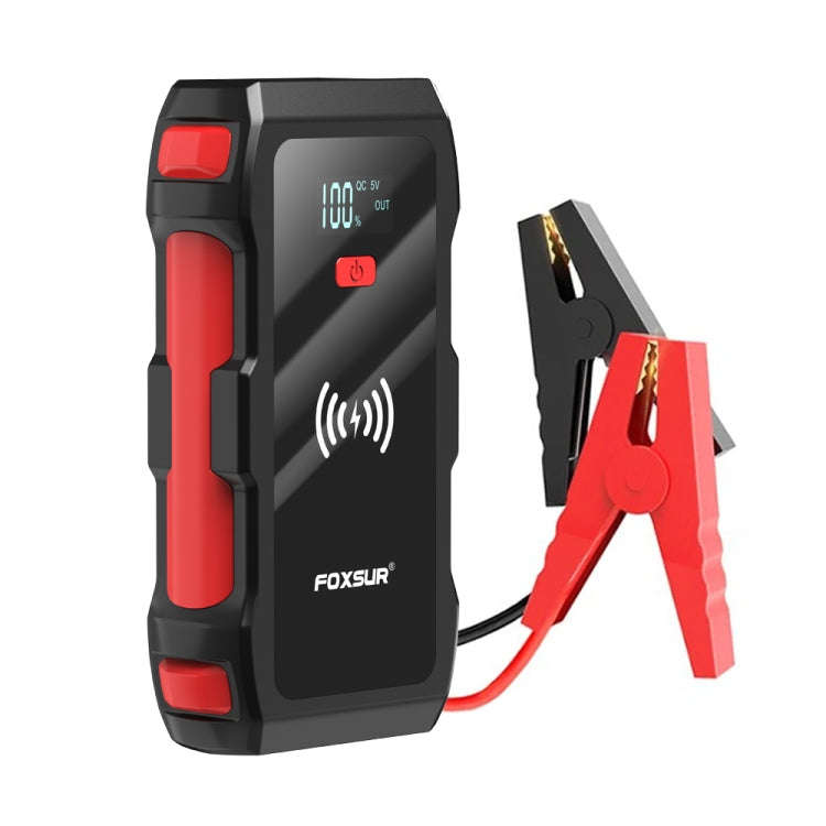 FOXSUR FJS-700 12V Car Multifunctional Wireless Charging Emergency Start Power Supply (Red)
