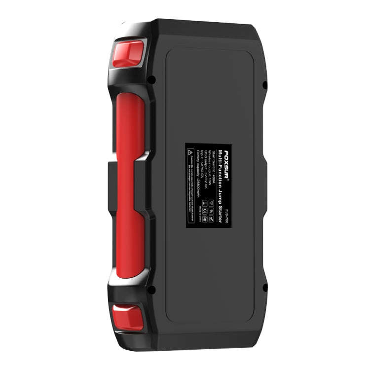 FOXSUR FJS-700 12V Car Multifunctional Wireless Charging Emergency Start Power Supply (Red)