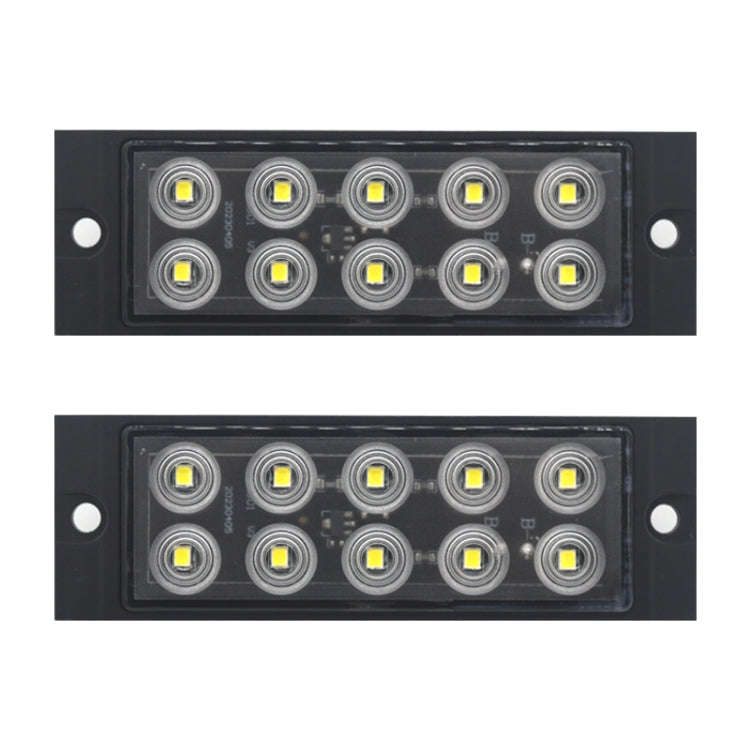 2pcs Car / Truck 10LEDs Side Marker Indicator Lights Bulb Lamp (White)