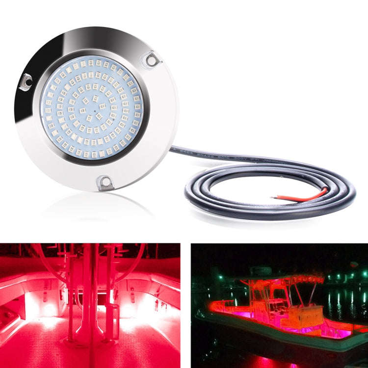 Ship / Yacht 10-30V 90LEDs Waterproof Stainless Steel Underwater Light (Red Light)