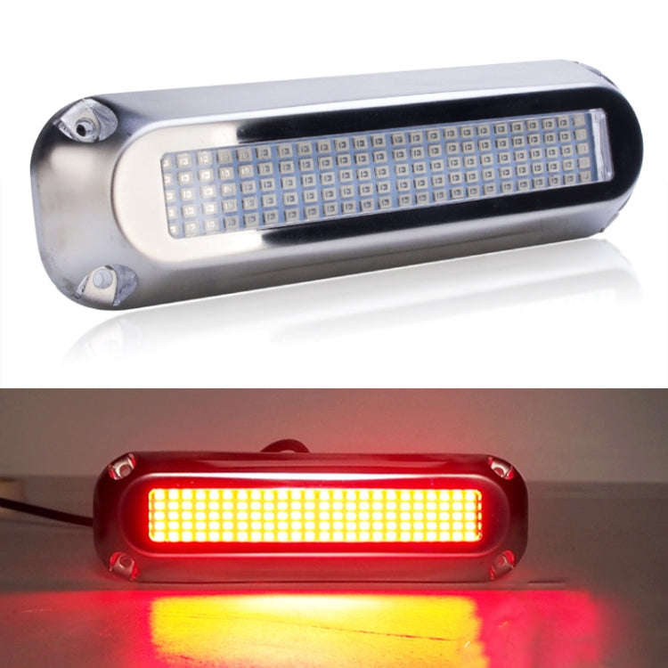 Ship / Yacht 10-30V 120LEDs Waterproof Stainless Steel Underwater Light (Red Light)