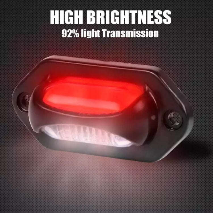 2pcs Car / Truck 12-24V 8LEDs Dual Color Side Marker Indicator Lights Bulb Lamp