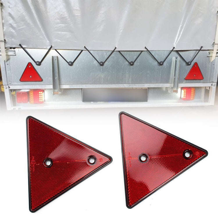 Trucks Trailers RV Triangular Red Reflector