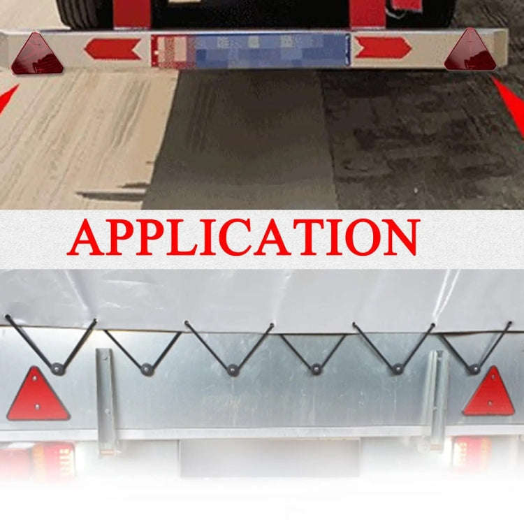Trucks Trailers RV Triangular Red Reflector