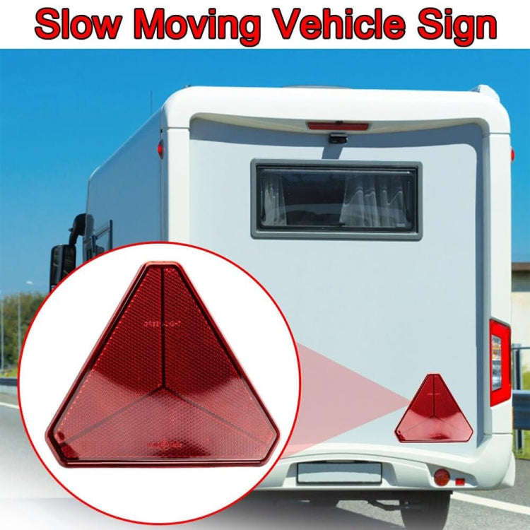 Trucks Trailers RV Triangular Red Reflector