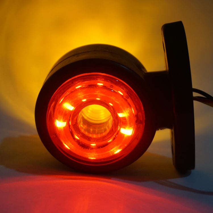 2pcs Car / Truck 12-30V 20LEDs Red Yellow Side Marker Indicator Lights Bulb Lamp