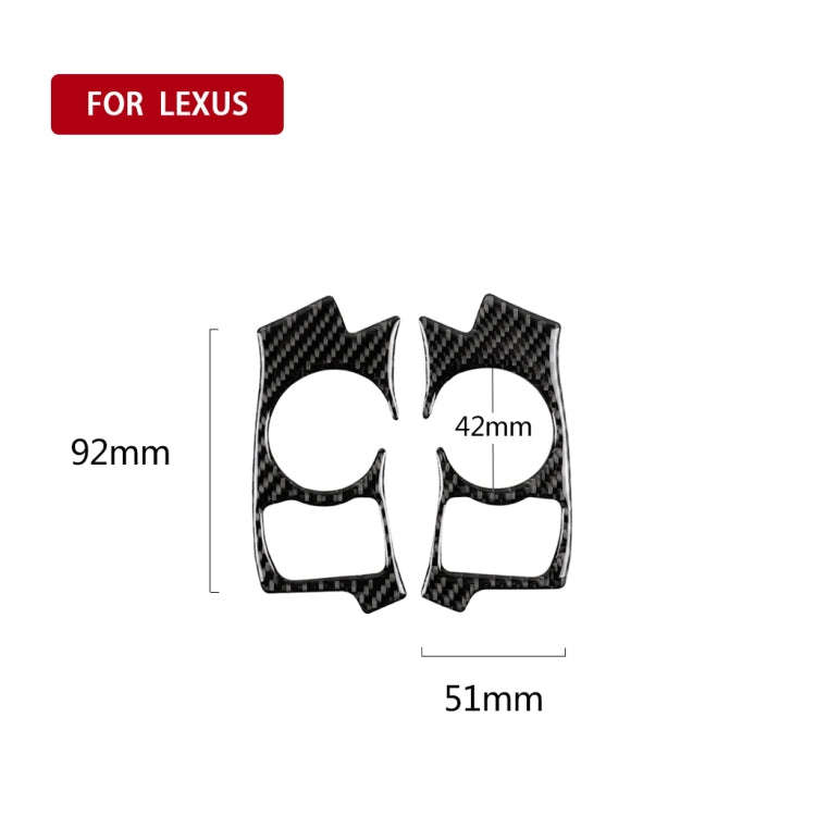 Car Carbon Fiber Steering Wheel Button Decorative Sticker for Lexus IS250 NX200 200t 300h 2013-20...