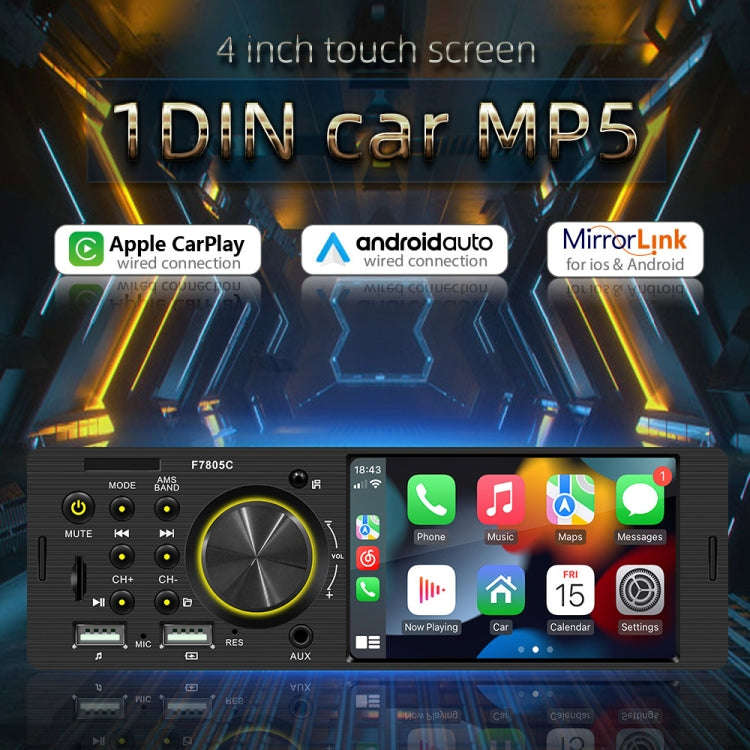 4 inch 800x480P Car Radio Receiver MP5 Player, Support FM & Bluetooth & SD Card with Remote Control