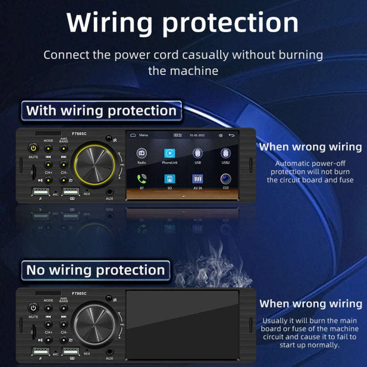 4 inch 800x480P Car Radio Receiver MP5 Player, Support FM & Bluetooth & SD Card with Remote Control