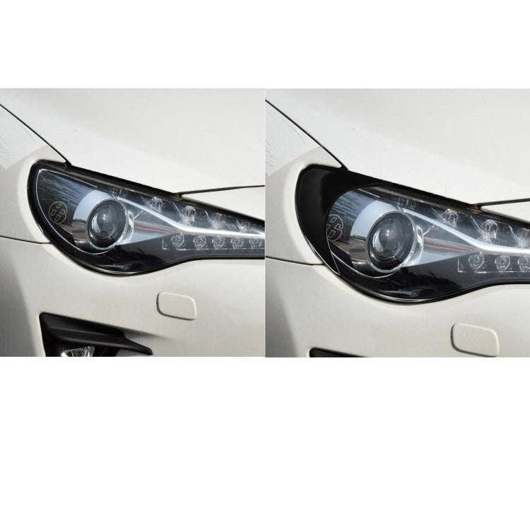 Pair Car Front Lamp Eyebrow Soft Decorative Sticker for Toyota GT86 2013-2020