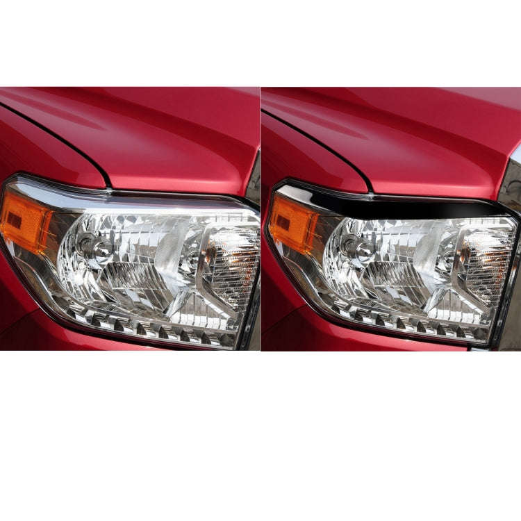 Pair Car Lamp Eyebrow Soft Decorative Sticker for Toyota Tundra 2014-2018
