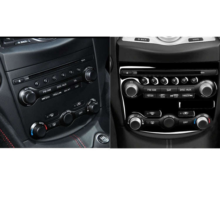 For Nissan 370Z Z34 2009- 3 in 1 Car AC Adjustment Panel Decorative Sticker, Left and Right Drive...