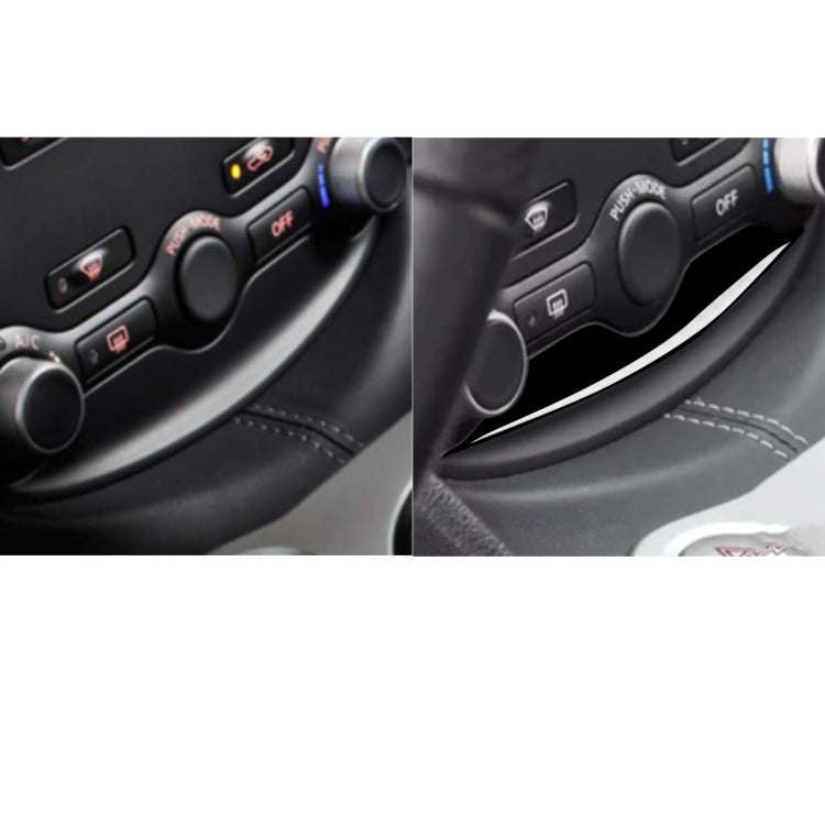 For Nissan 370Z Z34 2009- Car AC Adjustment Decorative Stripe, Left and Right Drive Universal (Bl...