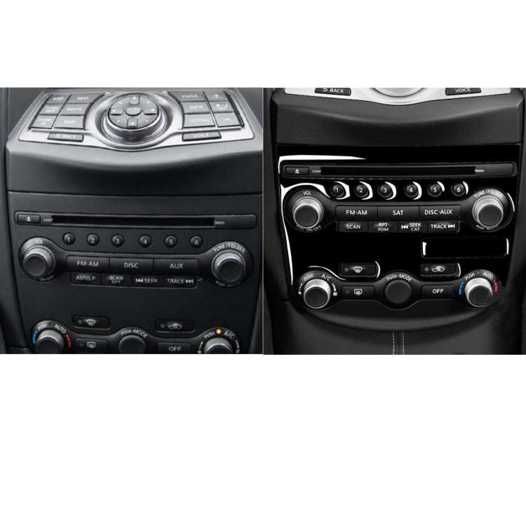 For Nissan 370Z Z34 2009- 2 in 1 Car AC Adjustment Panel Decorative Sticker, Left and Right Drive...