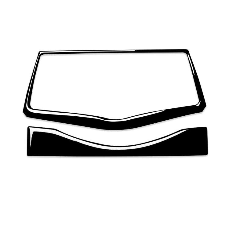 For Nissan 370Z Z34 2009- 2 in 1 Car Multimedia Navigation Button Frame Decorative Sticker, Left ...
