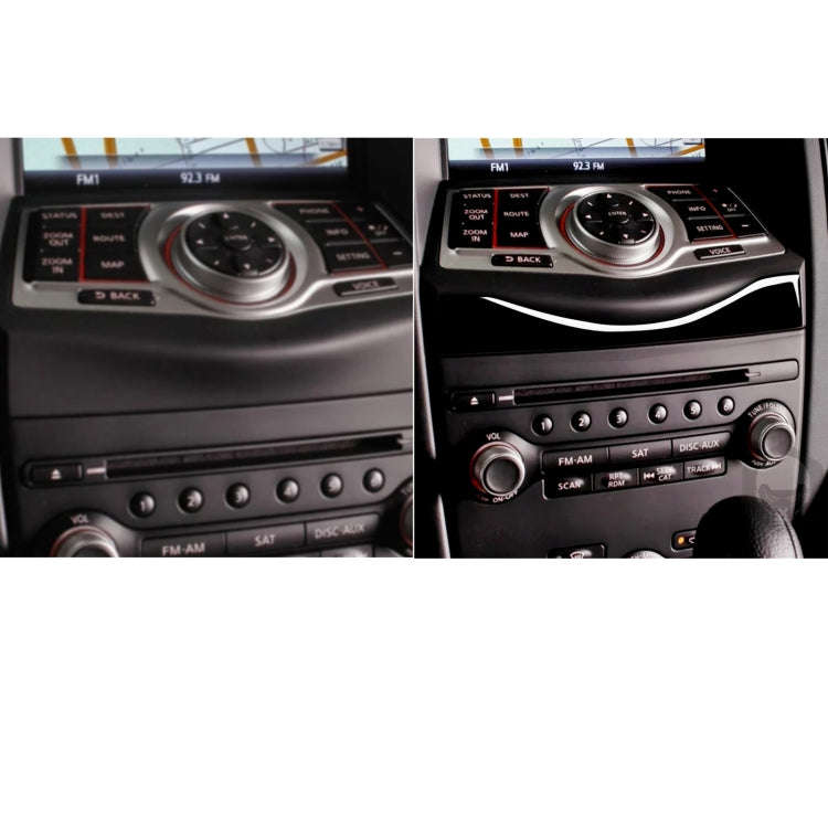 For Nissan 370Z Z34 2009- Car Multimedia Navigation Button Decorative Sticker, Left and Right Dri...