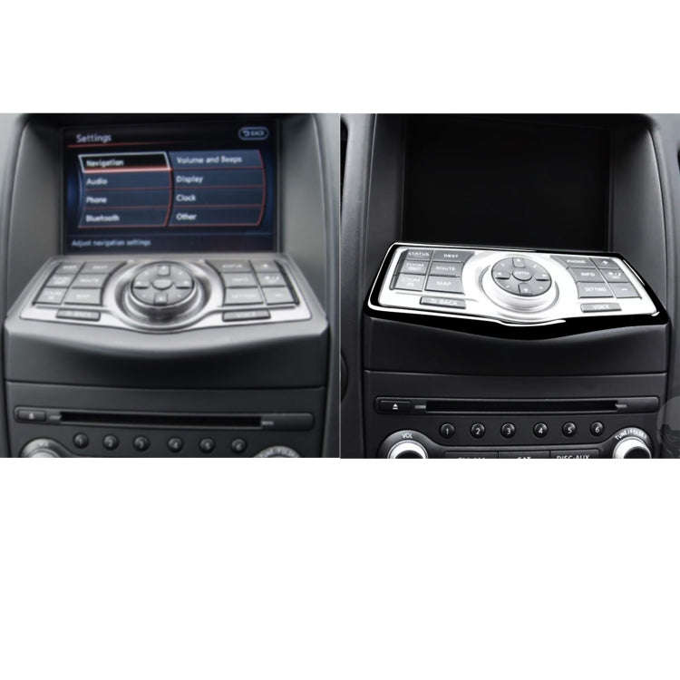 For Nissan 370Z Z34 2009- Car Multimedia Navigation Button Panel Decorative Sticker, Left and Rig...