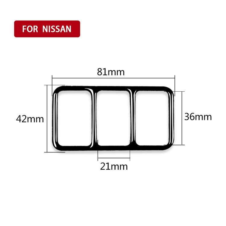 For Nissan 370Z Z34 2009- Car Central Control Heating Button Frame Decorative Sticker, Left and R...