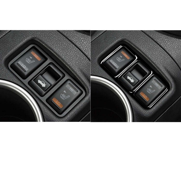 For Nissan 370Z Z34 2009- Car Central Control Heating Button Frame Decorative Sticker, Left and R...
