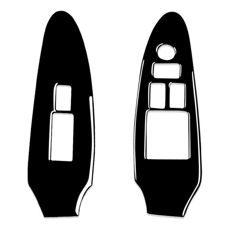 For Nissan 370Z Z34 2009- 2 in 1 Car Window Lift Panel with Hole Decorative Sticker, Right Drive ...