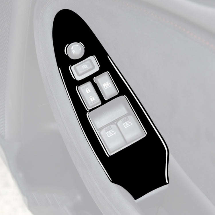 For Nissan 370Z Z34 2009- 2 in 1 Car Window Lift Panel with Hole Decorative Sticker, Right Drive ...