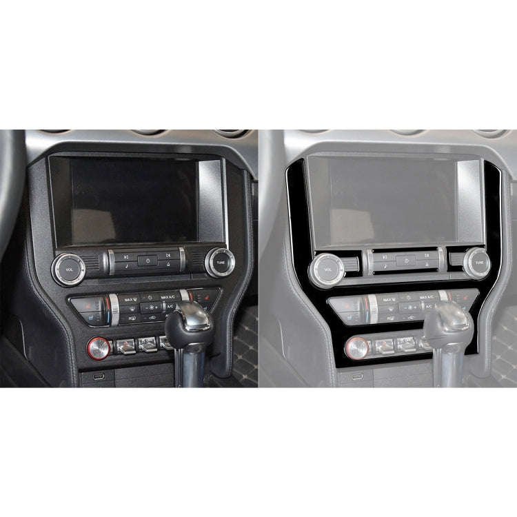 For Ford Mustang 2015-2020 Car Central Control CD Frame Decorative Sticker, Left and Right Drive ...