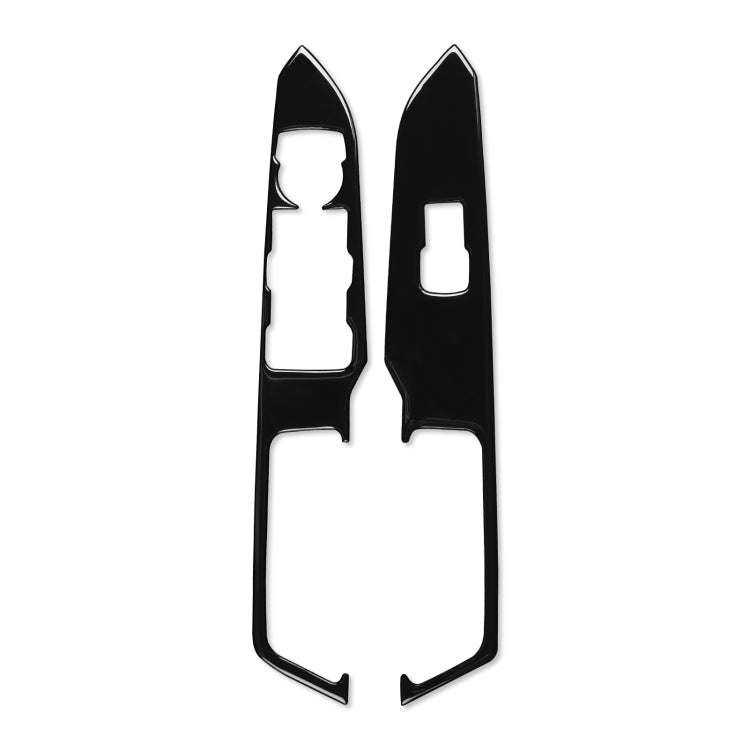 For Ford Mustang 2015-2020 Car Window Lift Panel Decorative Sticker, Left Drive (Black)