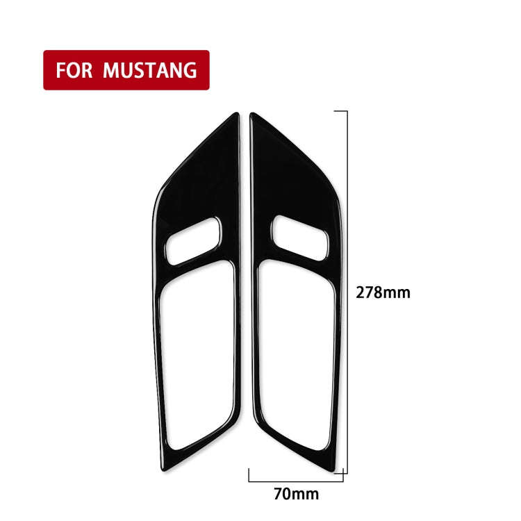 For Ford Mustang 2015-2020 Car Door Handle Panel Decorative Sticker, Left and Right Drive Univers...