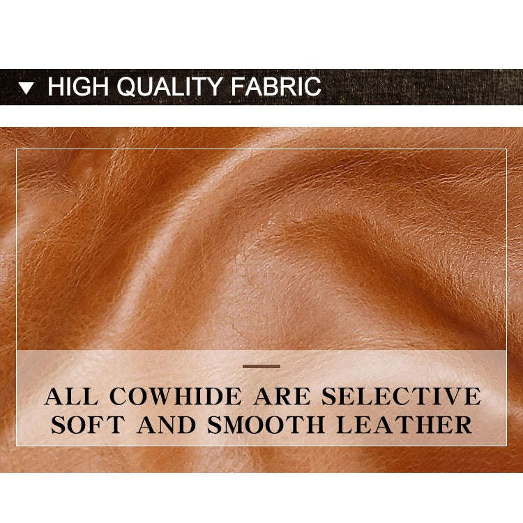 LT3539 Cowhide Leather Zipper Buckle Anti-magnetic RFID Wallet Clutch Bag for Men, with Card Slot...