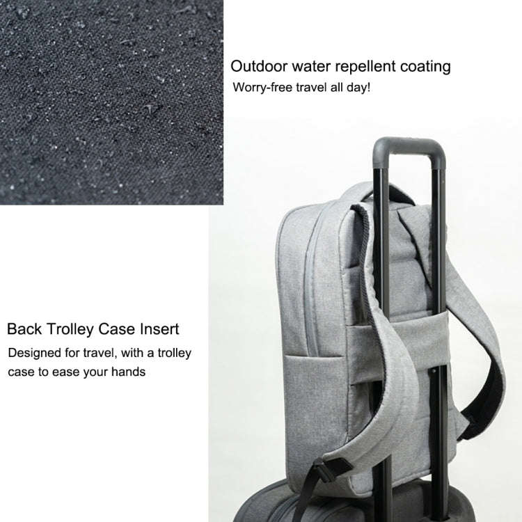 POFOKO A800 Series Polyester Waterproof Laptop Handbag for 15 inch Laptops(Dark Gray)