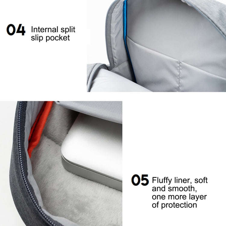 POFOKO A800 Series Polyester Waterproof Laptop Handbag for 15 inch Laptops(Dark Gray)