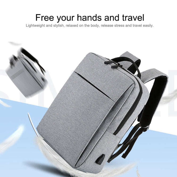 POFOKO Large-capacity Waterproof Oxford Cloth Business Casual Backpack with External USB Charging...