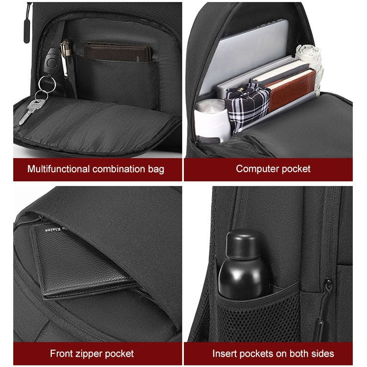 cxs-615 Multifunctional Oxford Laptop Bag Backpack (Dark Gray)