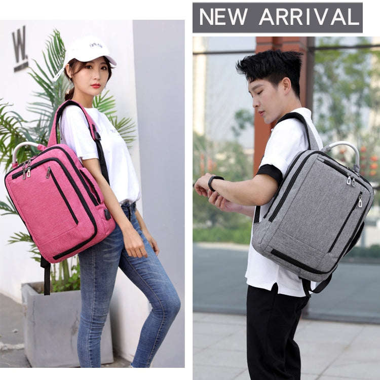 cxs-620 Multifunctional Oxford Laptop Bag Backpack (Wine Red)