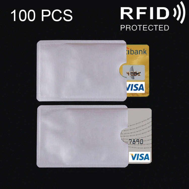 100 PCS Aluminum Foil Card Protective Cover Case RFID Blocking Safety Shield Identity Sleeves Car...