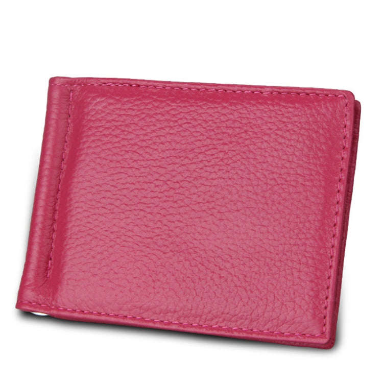 Cowhide Leather Litchi Texture Card Holder Wallet RFID Blocking Coin Purse Card Bag Protect Case ...