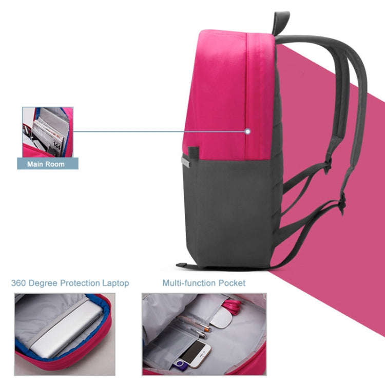 POFOKO XY Series 13.3 inch Fashion Color Matching Multi-functional Backpack Computer Bag, Size: S...