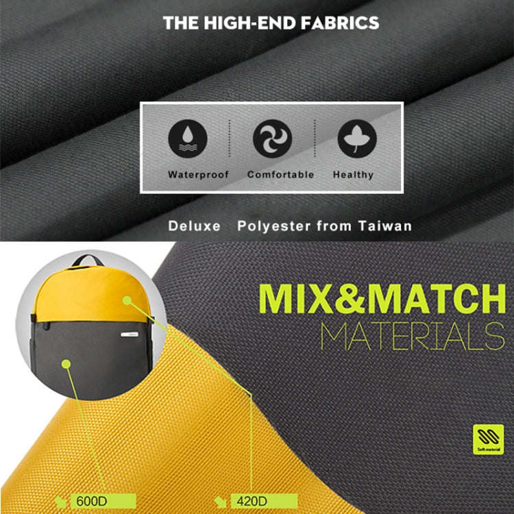 POFOKO XY Series 13.3 inch Fashion Color Matching Multi-functional Backpack Computer Bag, Size: S...