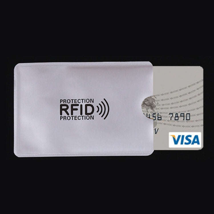 Aluminum Foil RFID Blocking Credit Card ID Bank Card Case Card Holder Cover, Size: 9.1*6.3cm