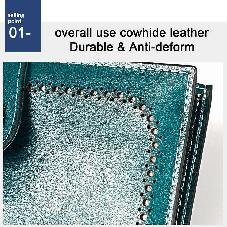 3526 Vintage Oil Wax Texture Large Capacity Long Multi-function Anti-magnetic RFID Wallet Clutch ...
