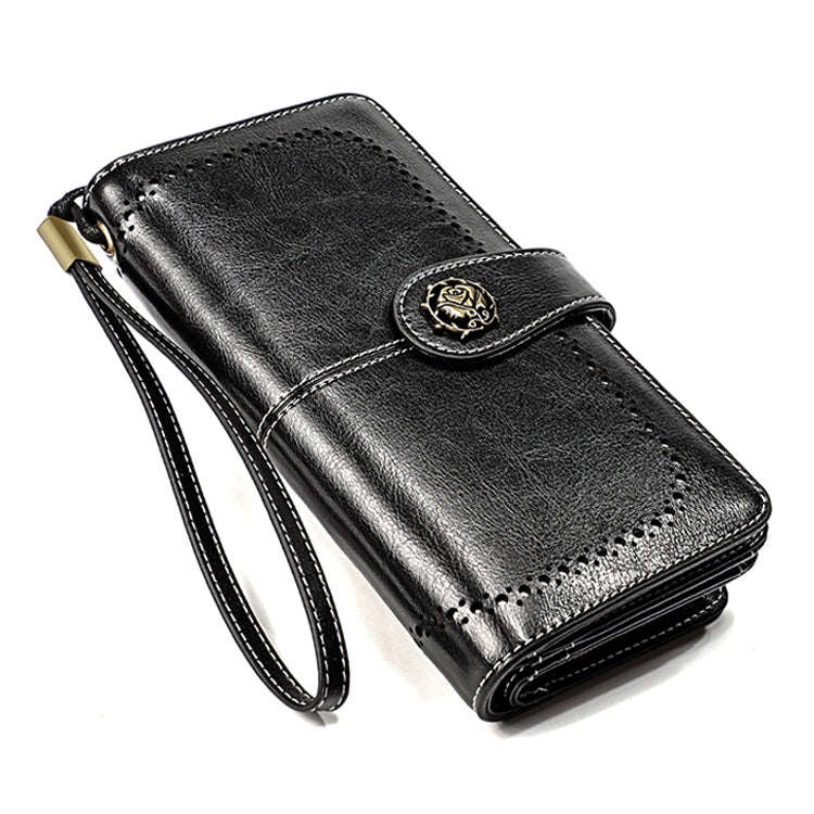 3556 Large Capacity Long Multi-function Anti-magnetic RFID Wallet Clutch for Ladies with Card Slo...