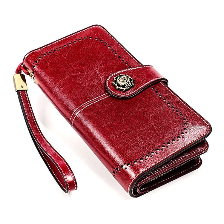 3556 Large Capacity Long Multi-function Anti-magnetic RFID Wallet Clutch for Ladies with Card Slo...