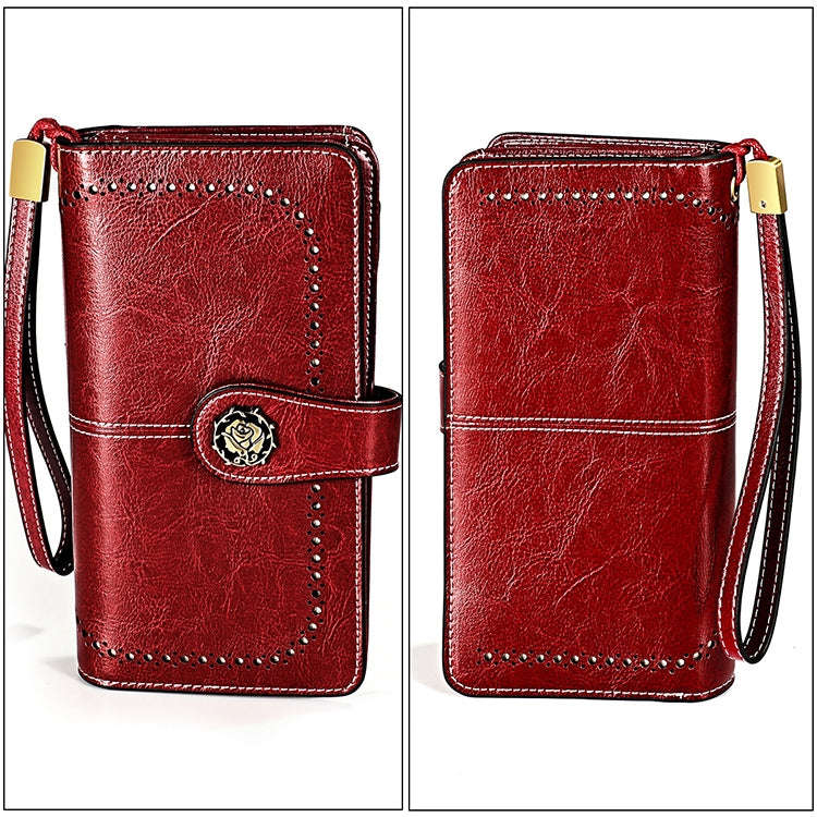 3556 Large Capacity Long Multi-function Anti-magnetic RFID Wallet Clutch for Ladies with Card Slo...