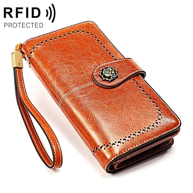 3556 Large Capacity Long Multi-function Anti-magnetic RFID Wallet Clutch for Ladies with Card Slo...