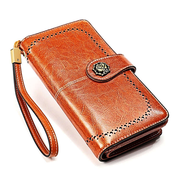 3556 Large Capacity Long Multi-function Anti-magnetic RFID Wallet Clutch for Ladies with Card Slo...