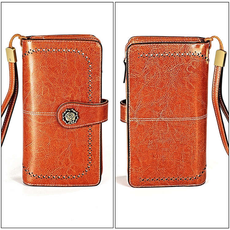 3556 Large Capacity Long Multi-function Anti-magnetic RFID Wallet Clutch for Ladies with Card Slo...