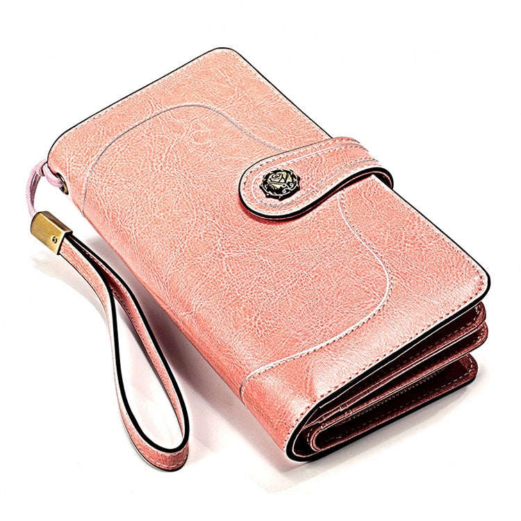 3555 Large Capacity Long Multi-function Anti-magnetic RFID Wallet Clutch for Ladies with Card Slo...