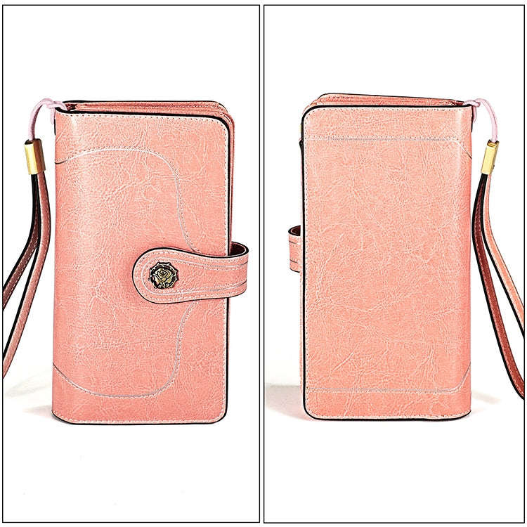 3555 Large Capacity Long Multi-function Anti-magnetic RFID Wallet Clutch for Ladies with Card Slo...