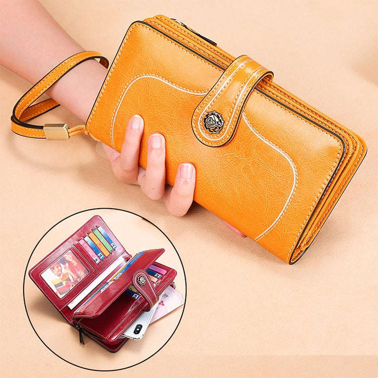 3555 Large Capacity Long Multi-function Anti-magnetic RFID Wallet Clutch for Ladies with Card Slo...