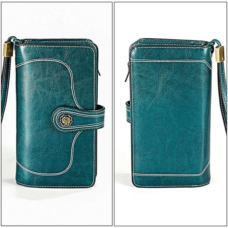 3555 Large Capacity Long Multi-function Anti-magnetic RFID Wallet Clutch for Ladies with Card Slo...